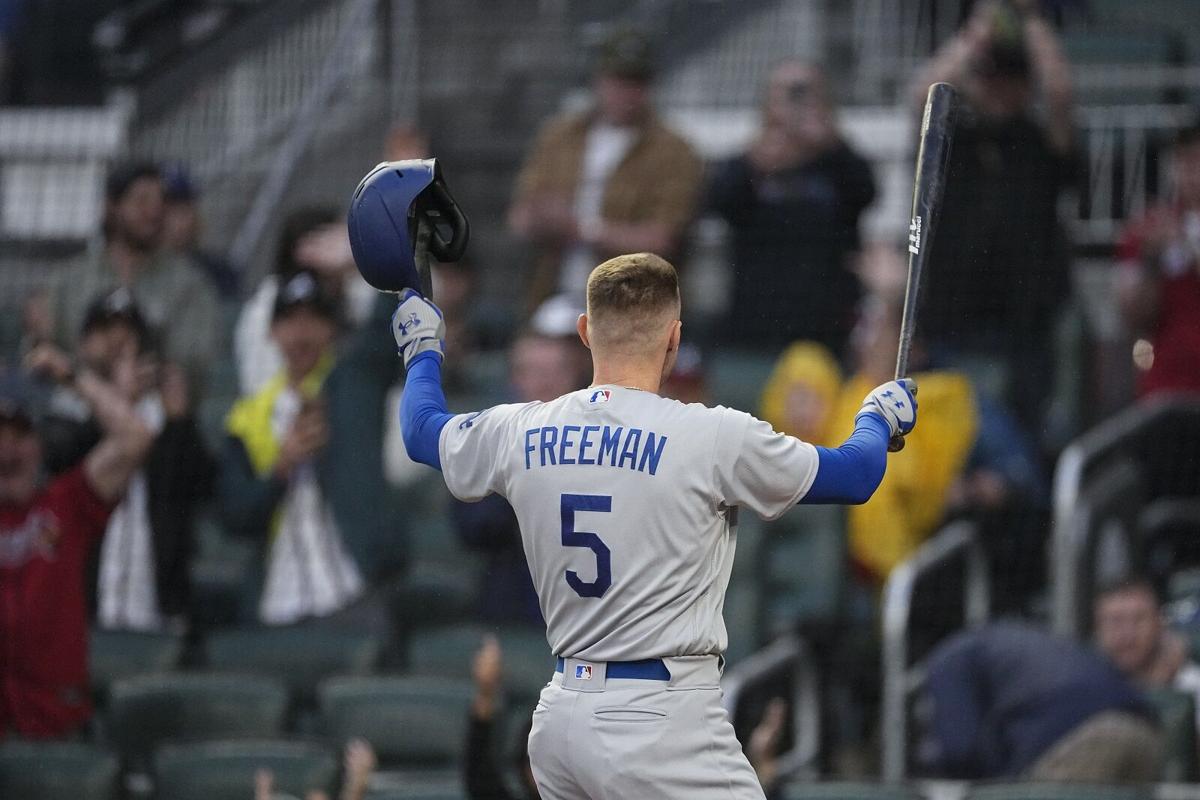 Watch: Dodgers' Freddie Freeman homers in first at-bat vs. former Braves  teammates 