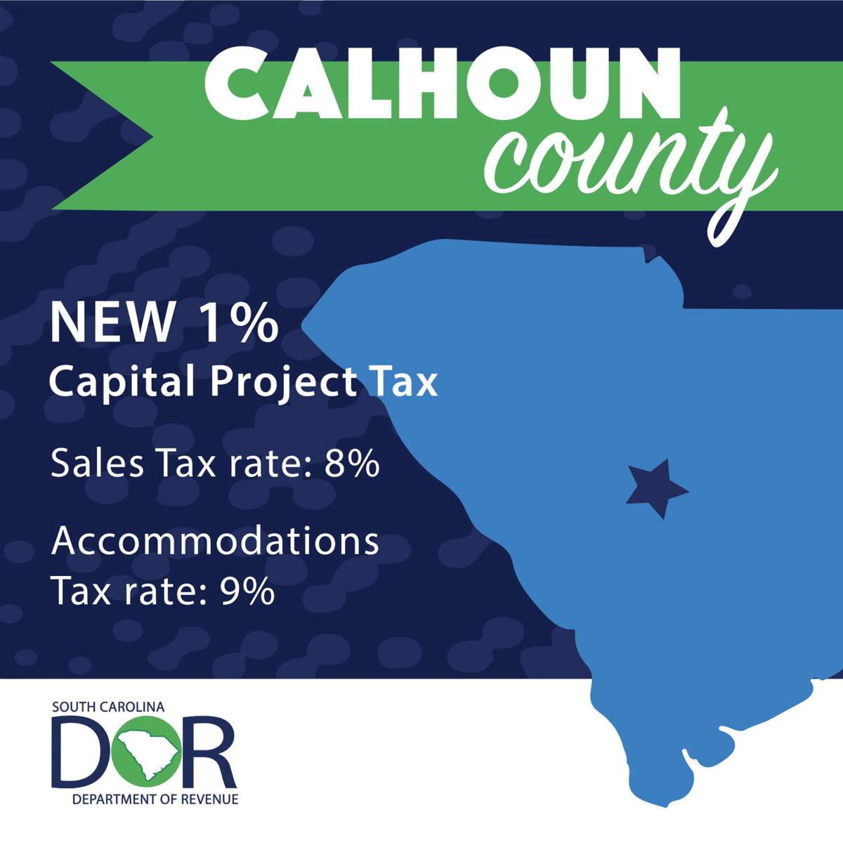 Calhoun County 1cent tax sales tax increase begins Monday Local