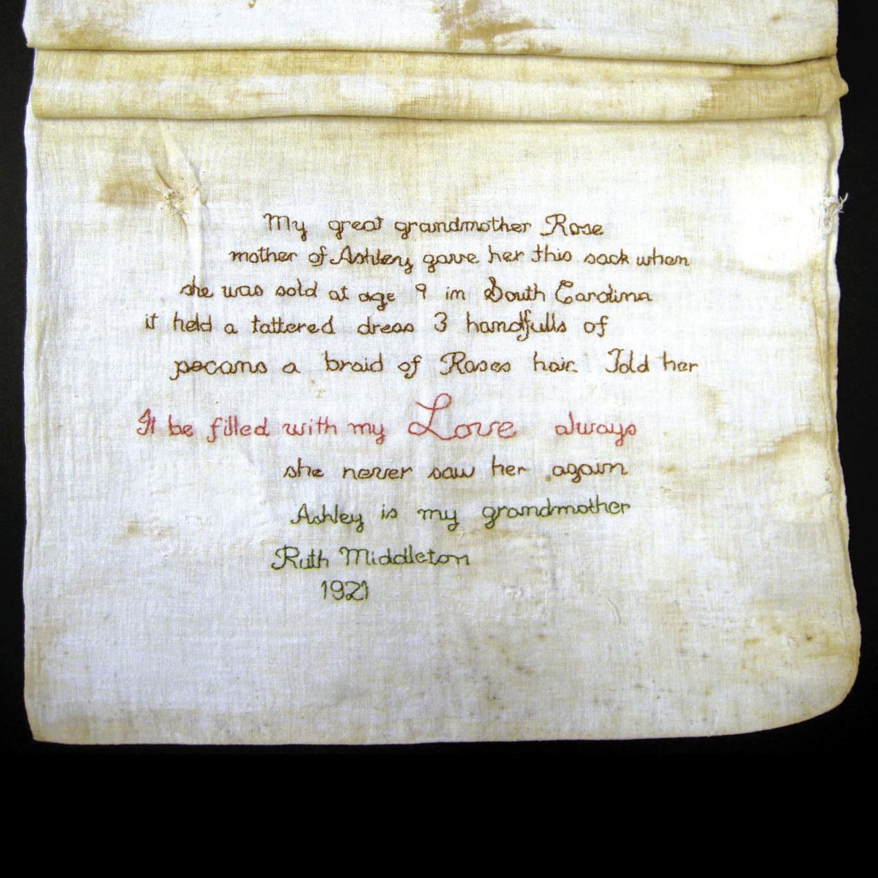 Ashley S Sack National Treasure Of Slavery Era Has Local Ties