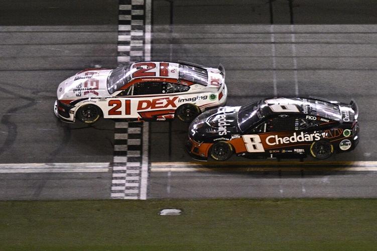 Burton wins wild Daytona race for playoff berth