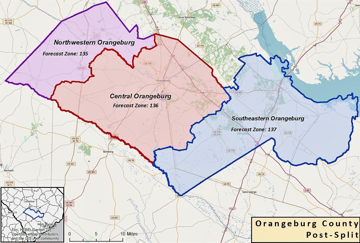 NWS seeks better forecasts for region; Orangeburg County being divided