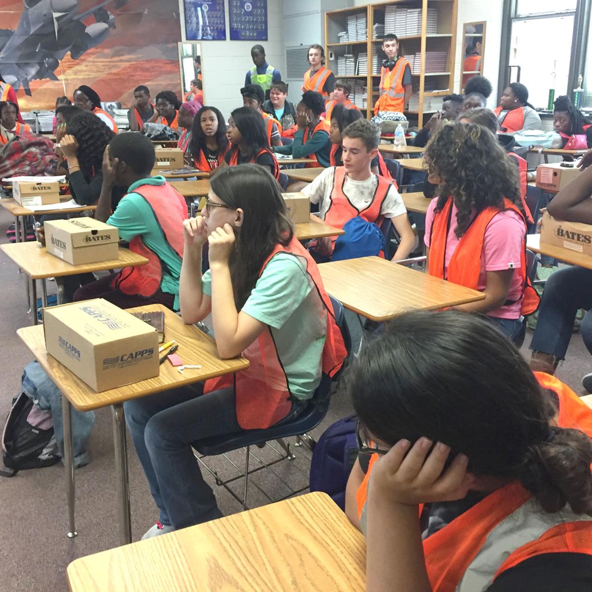 Edisto AFJROTC cadets clean up neighborhood Orangeburgers