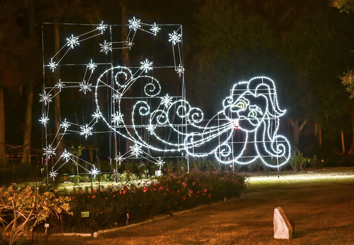 Christmas lights remain for visitors