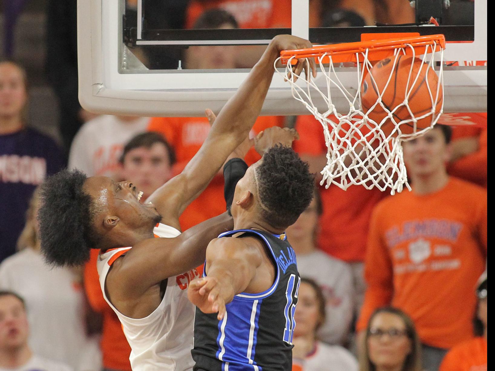 College Basketball Clemson Men Top Duke Claflin Teams Head To