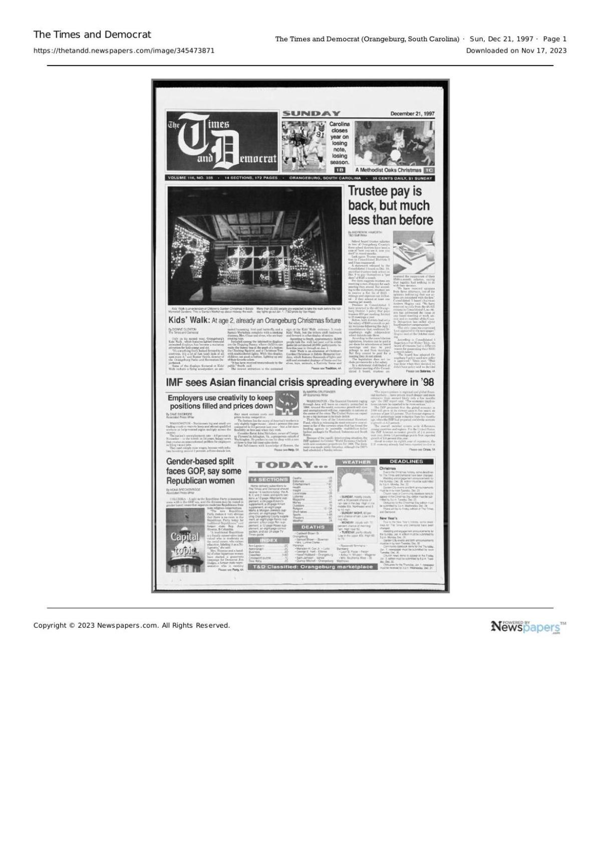 Times And Democrat - waz6p0q