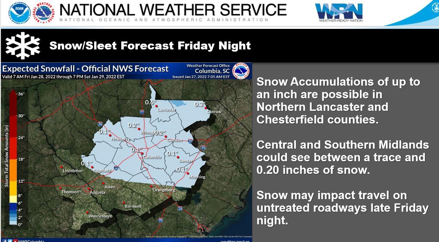 Snow Possible Early Saturday