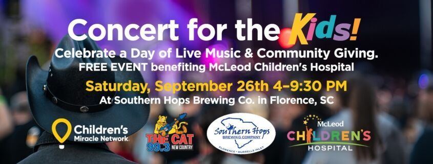 Community Broadcasters, LLC, 99.3 The Cat and Southern Hops Brewing Co. Present Concert for the Kids