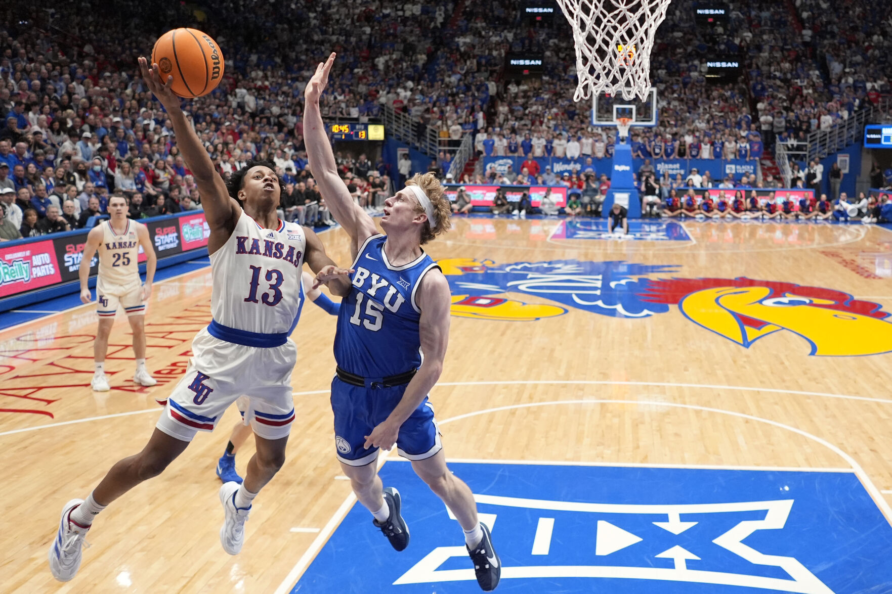 BYU Ends No. 7 Kansas' 19-game Home Win Streak, 76-68