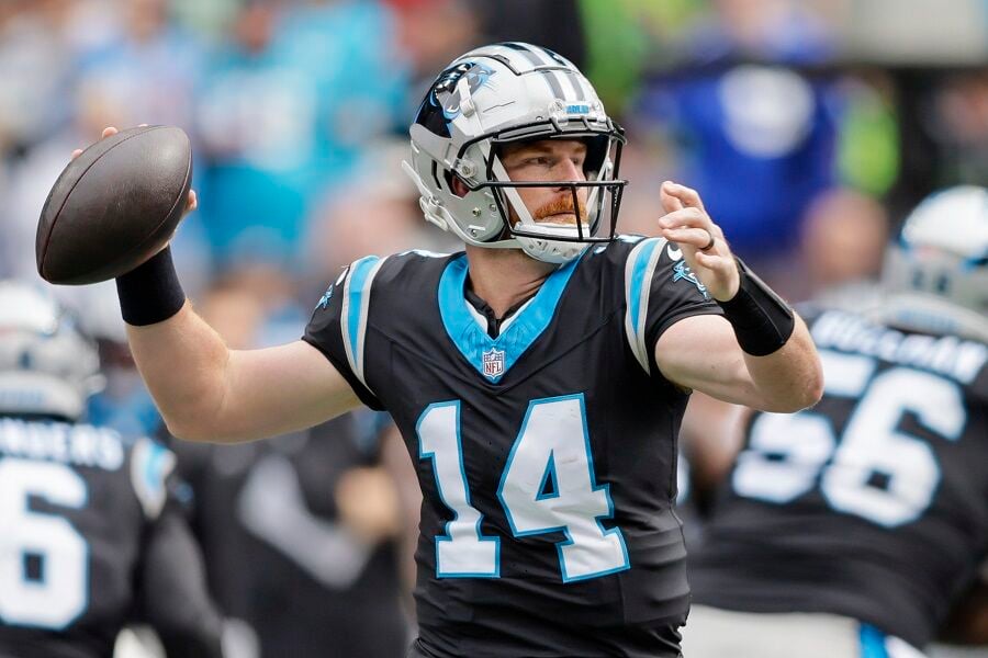 CAROLINA PANTHERS: Relying on Andy Dalton's arm helped passing