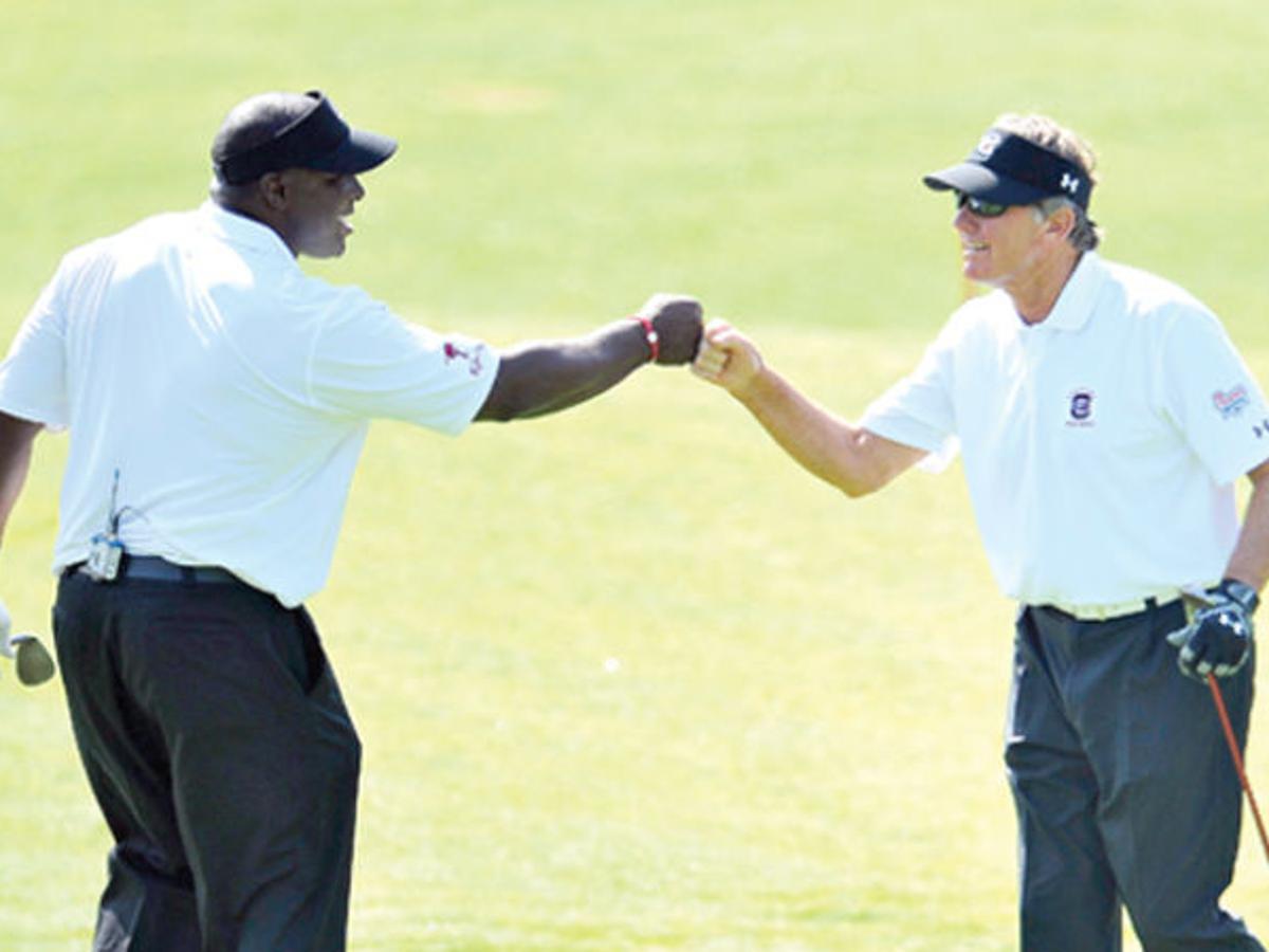 Chick Fil A Challenge Spurrier Sharpe Finish Second Swinney