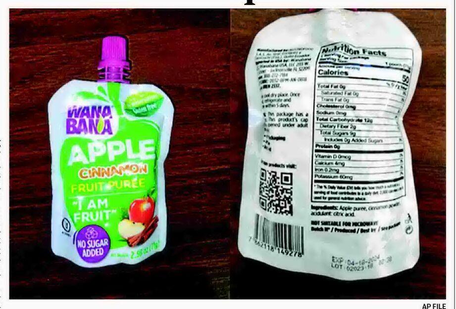 CDC 22 toddlers sickened by lead linked to tainted fruit pouches