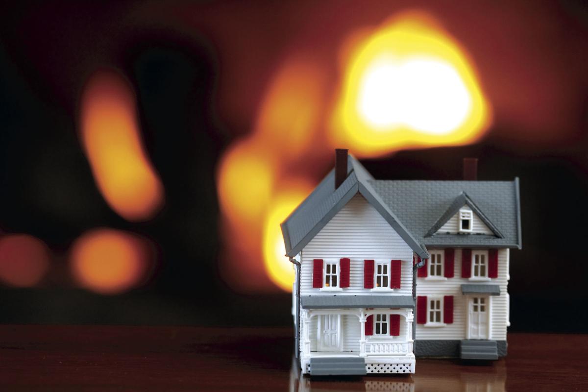 Home Fire Illustration
