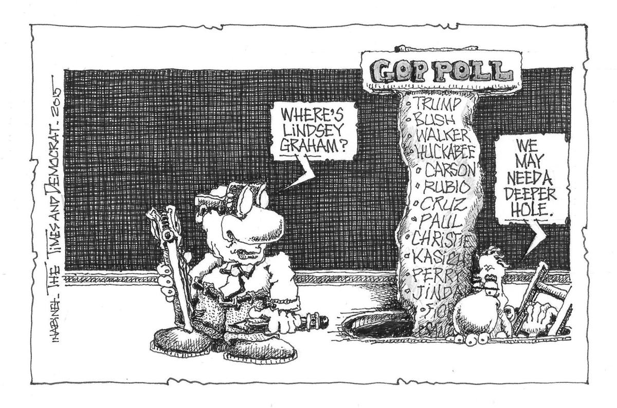 Lindsey Graham Cartoon For 8 11 15 Opinion Thetandd Com