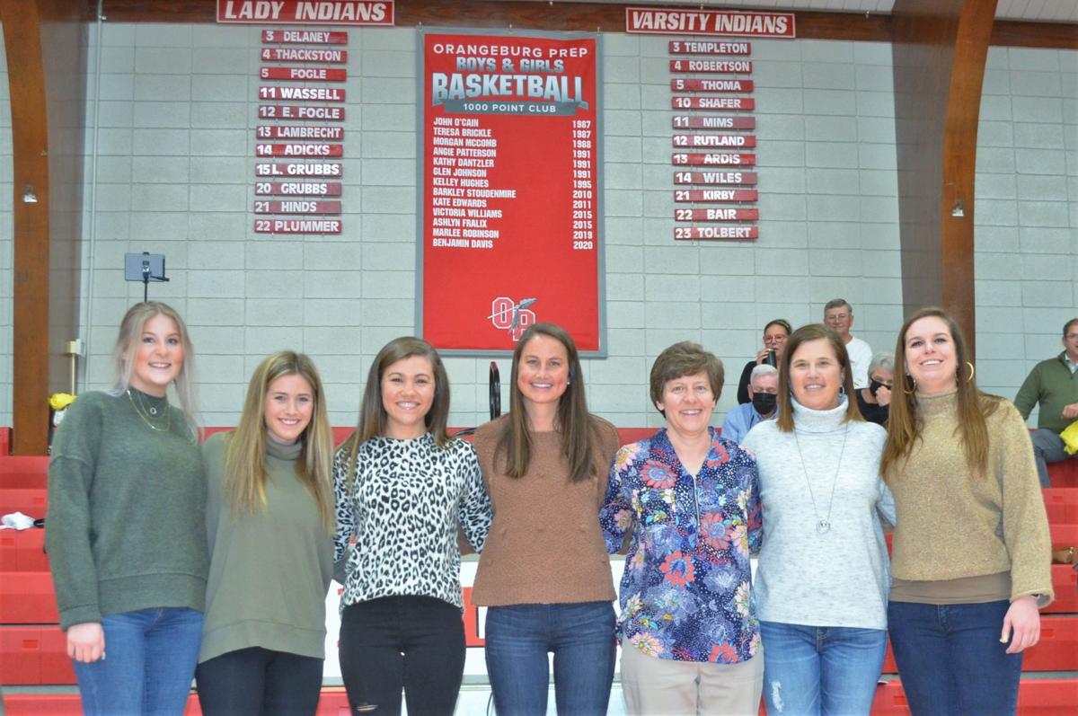 Orangeburg Prep 1,000-point club banner