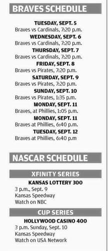 Printable 2020 Atlanta Braves Schedule