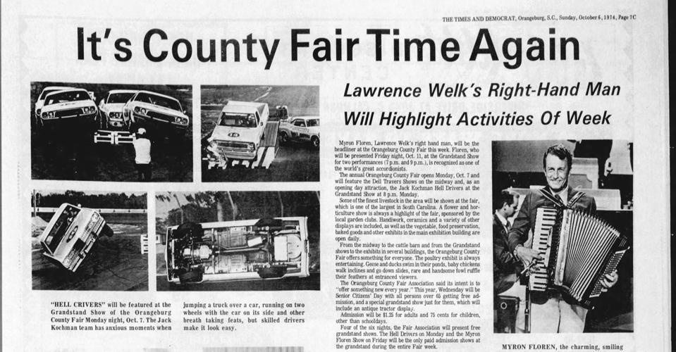 OUT OF THE PAST: 1974 Orangeburg County Fair