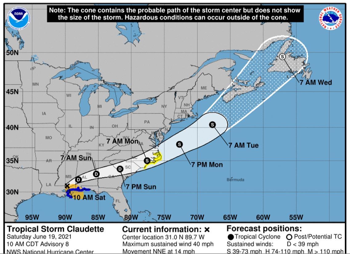 Tropical Storm Claudette