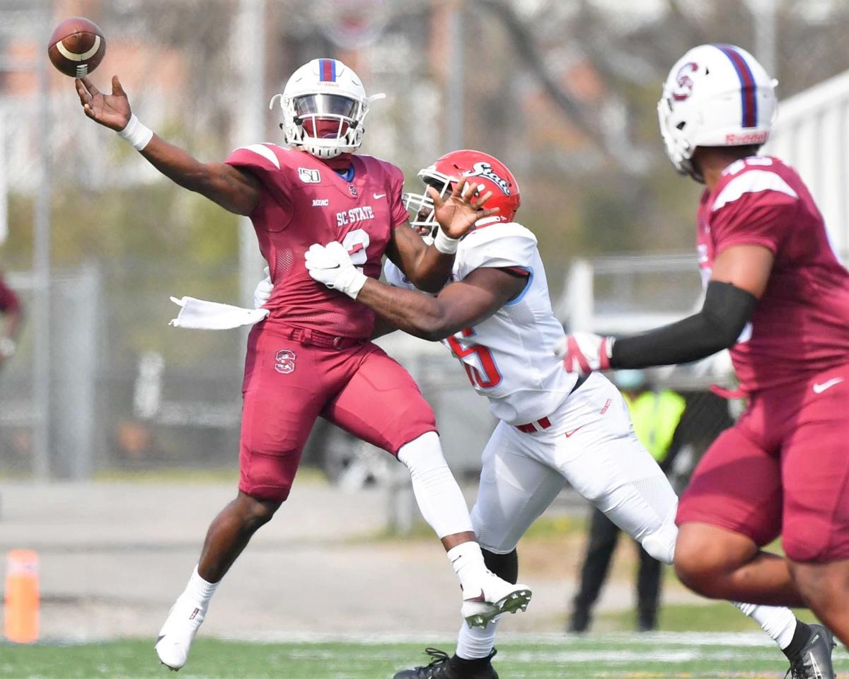 Fields throws against Delaware State