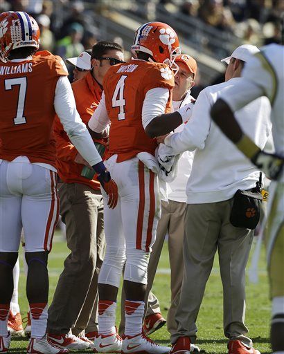 Clemson Qb Watson Ruled Out This Week Sports Thetanddcom