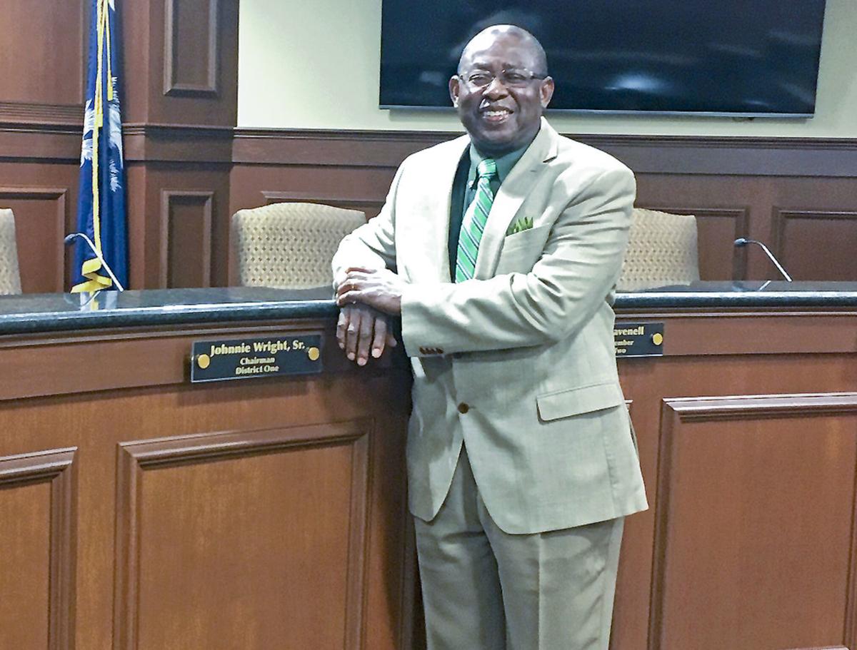 Honored for loyalty Orangeburg County Council Chairman Johnnie Wright