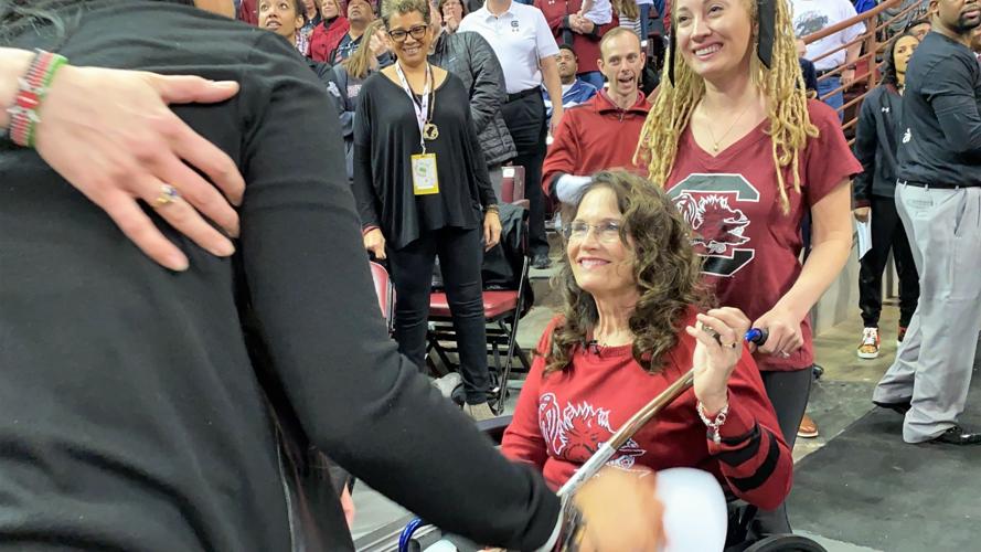 Dawn Staley donates her late mother's wheelchair