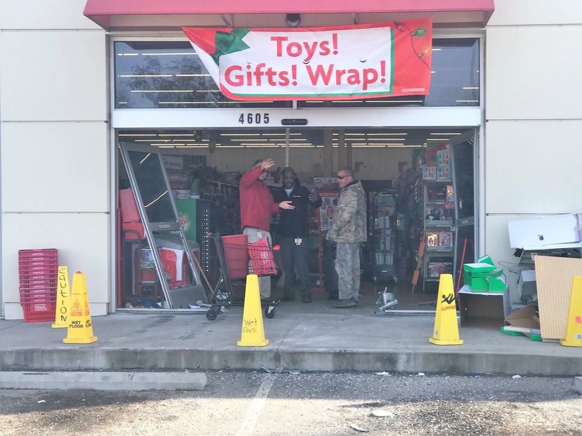 Video shows pickup truck ramming into Family Dollar; truck, crew sought