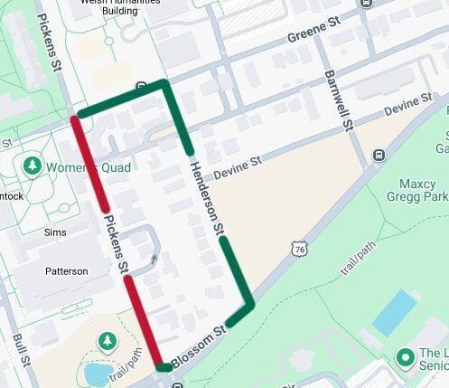 SCDOT to Conduct Lane Closures on Pickens Street in Richland County