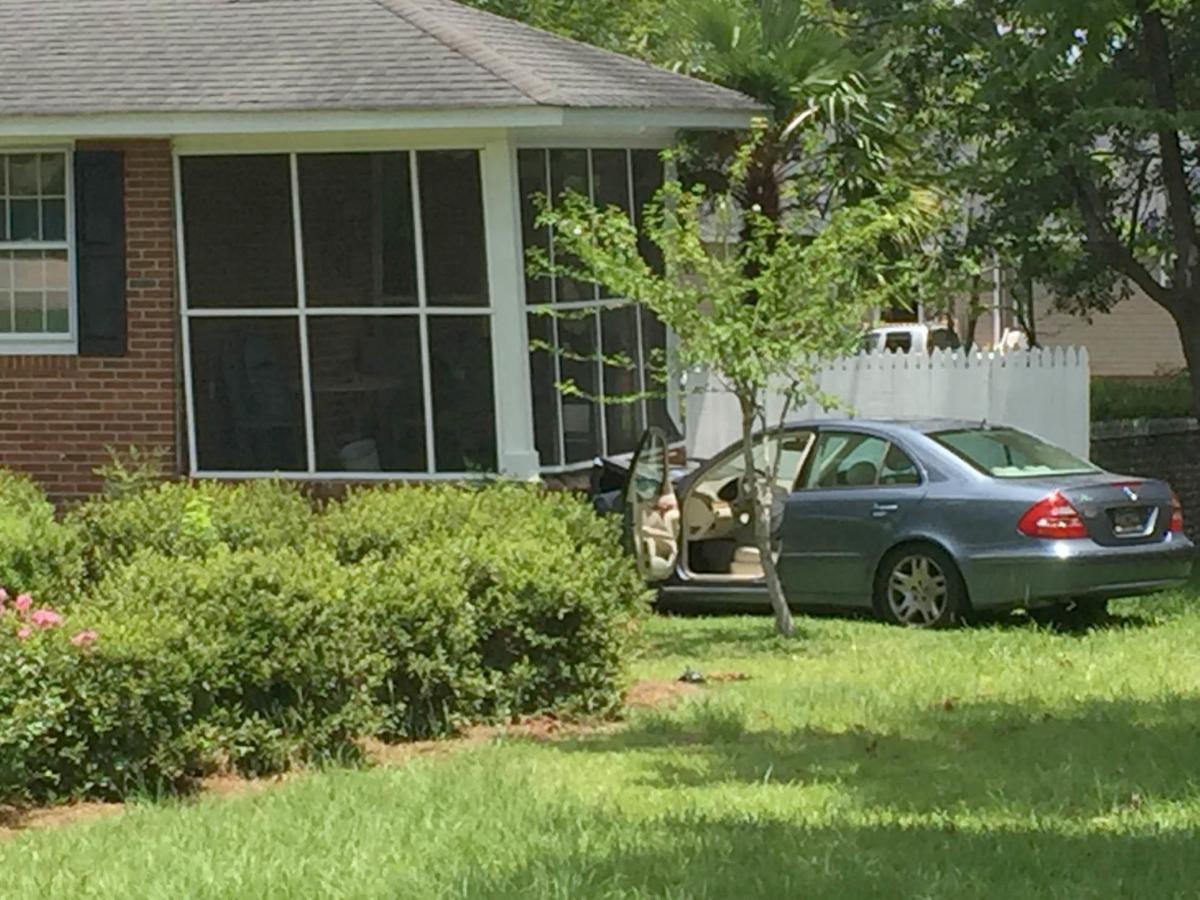 Vehicle hits house