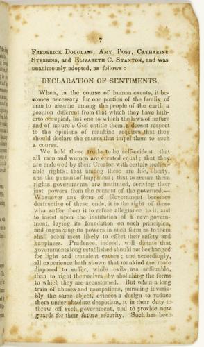 Declaration of Sentiments