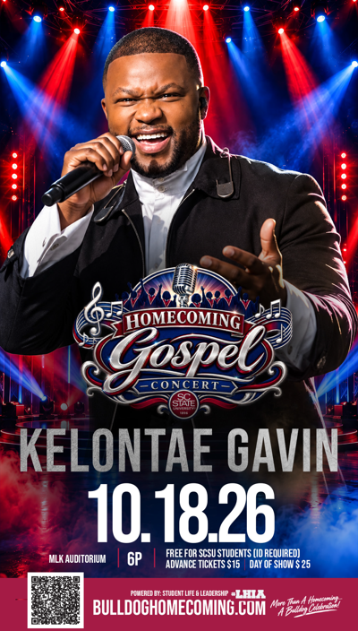 Gospel Concert featuring Kelontae Gavin set for SC State Homecoming on Sunday