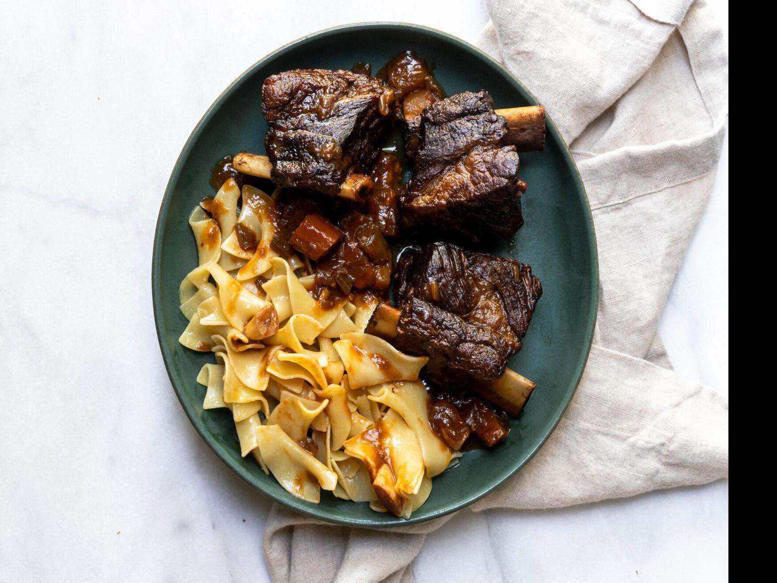 Bone In Beef Short Ribs These Wine Braised Bone In Beef Short Ribs Are Sure To Make Your Mouth Water Food Cooking Thetandd Com