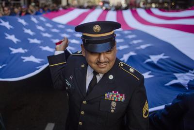 APTOPIX Veterans Day New York