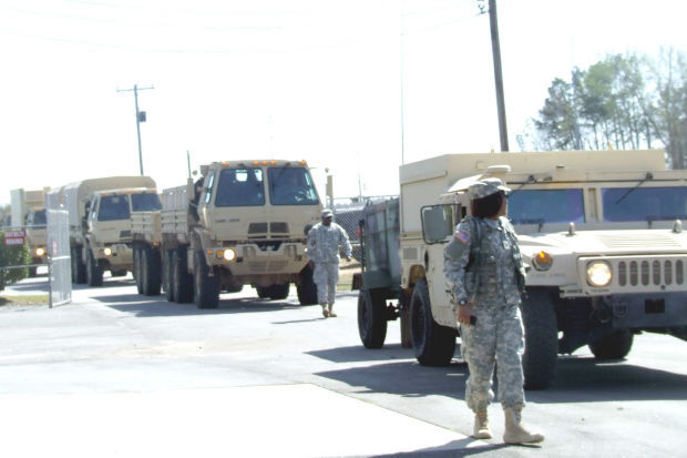 national guard convoy ambushed