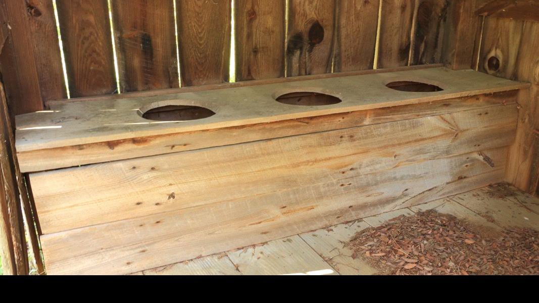 Outhouses The old threeseater Local