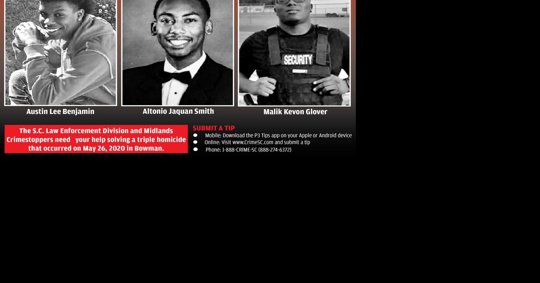 Answers sought in triple homicide; reward offered for information in ...