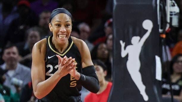 A'ja Wilson ties WNBA points record; Aces say she's 'just starting' 