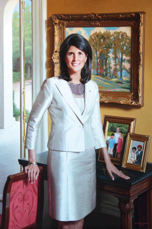 Official portrait of Gov. Nikki Haley unveiled during ...