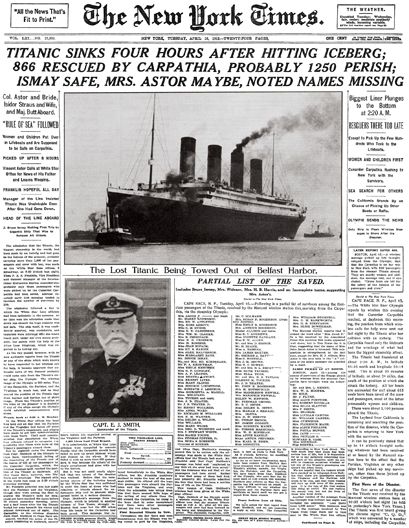 The Unthinkable Tragedy Before Movie Titanic Was A News Story Magazine Thetandd Com