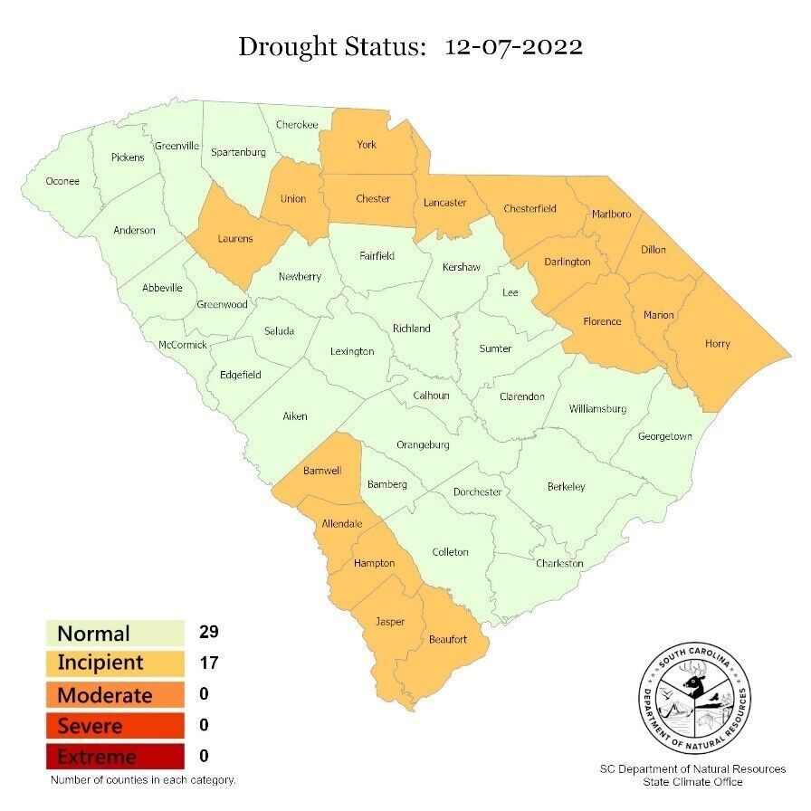 Recent rain loosens drought’s grip on SC