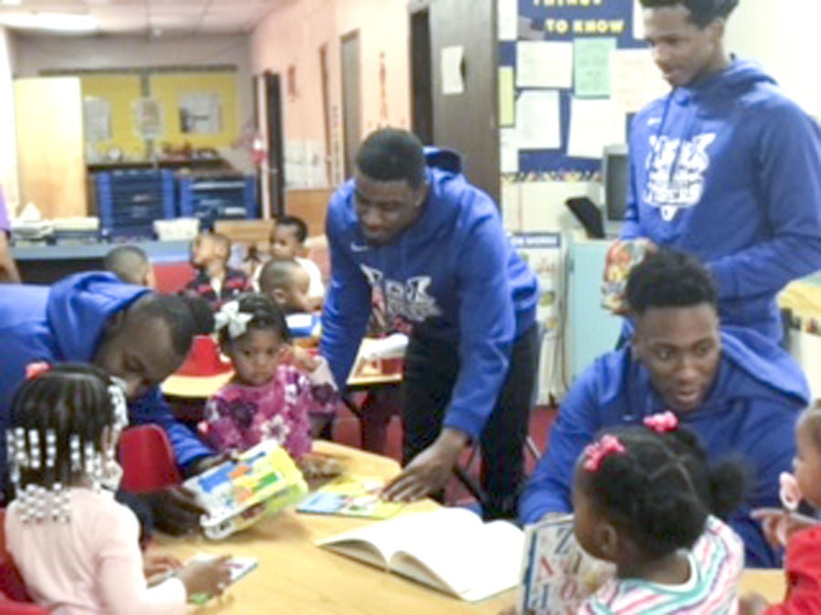 Voorhees College Men's Basketball Team gives back to community