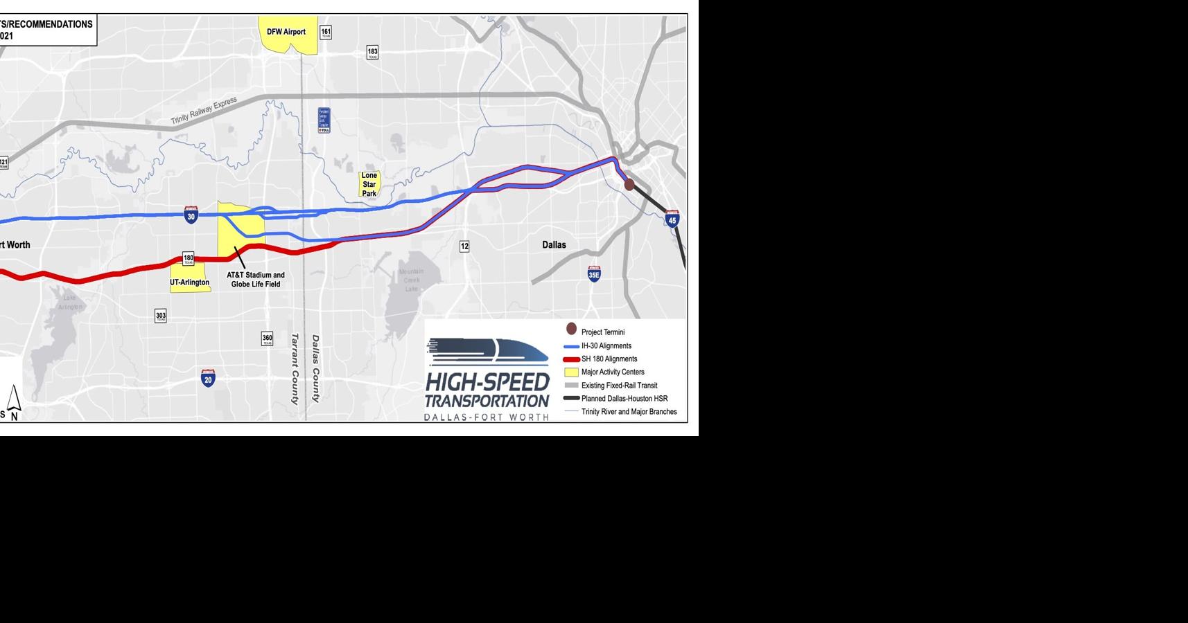 High-Speed Transit Plan Between Dallas and Fort Worth Moves Forward ...