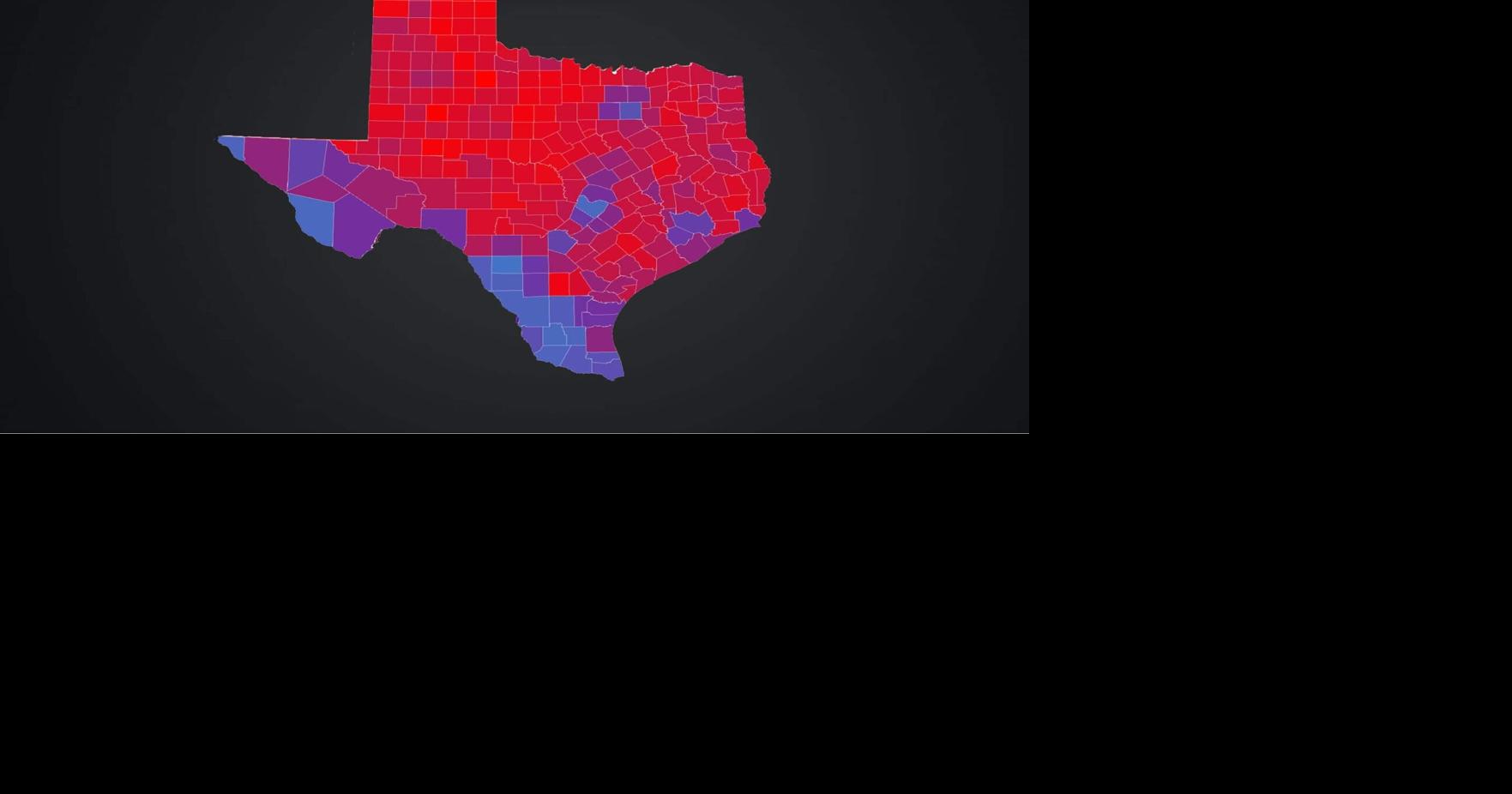 Texas Partisan Index: Rating Counties From Most Democratic to Most ...