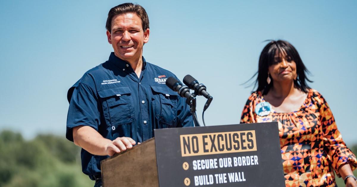 DeSantis Rallies with Texas Officials at Eagle Pass Border Security ...