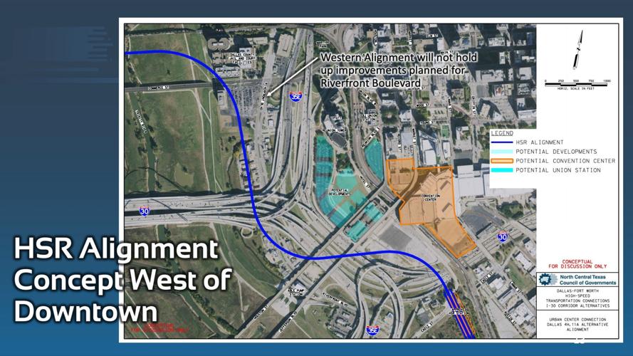 New High-Speed Rail Alignment Proposed for Line Between Dallas and Fort ...