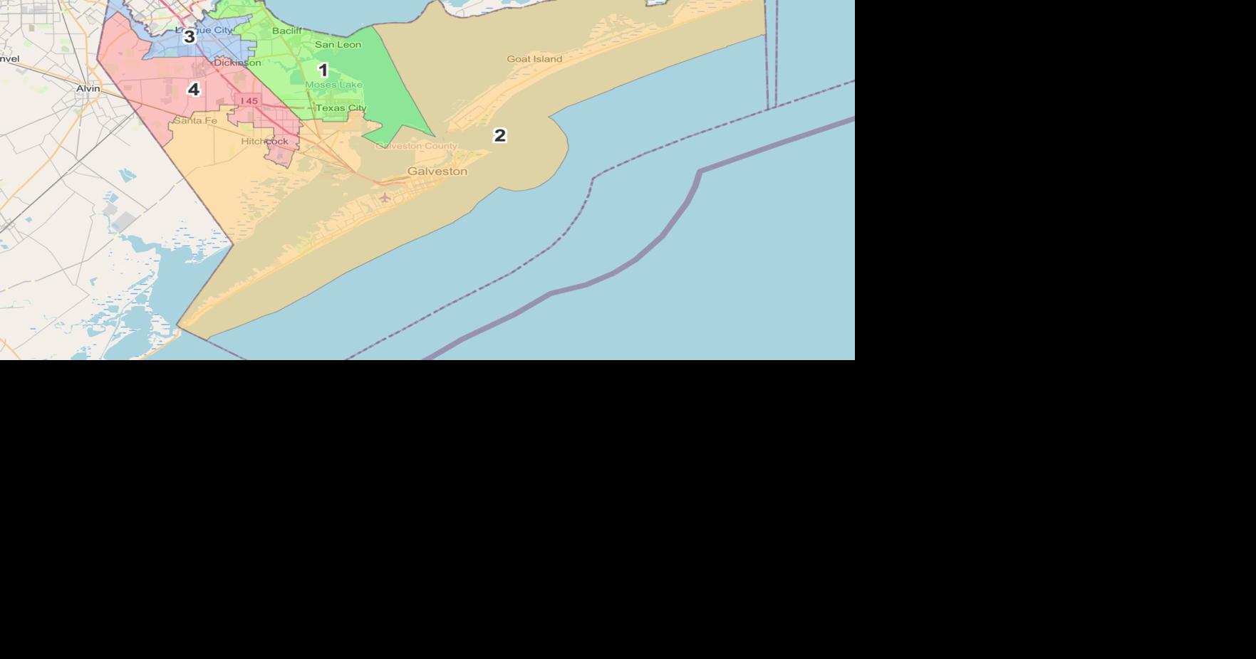 Galveston County to Appeal Ruling that Redistricting Map Violated