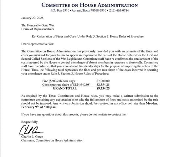 Texas House Democrats Fined Over $9,000 Each for Breaking Quorum During ...