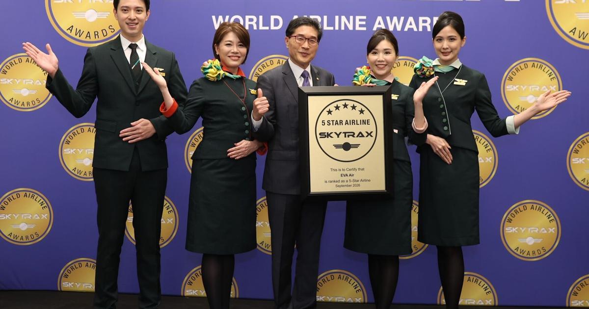 EVA Air Wins Three No. 1 Honors at 2026 SKYTRAX World Airline Awards, Earns 5-Star Airline Certification for 11th Consecutive Year