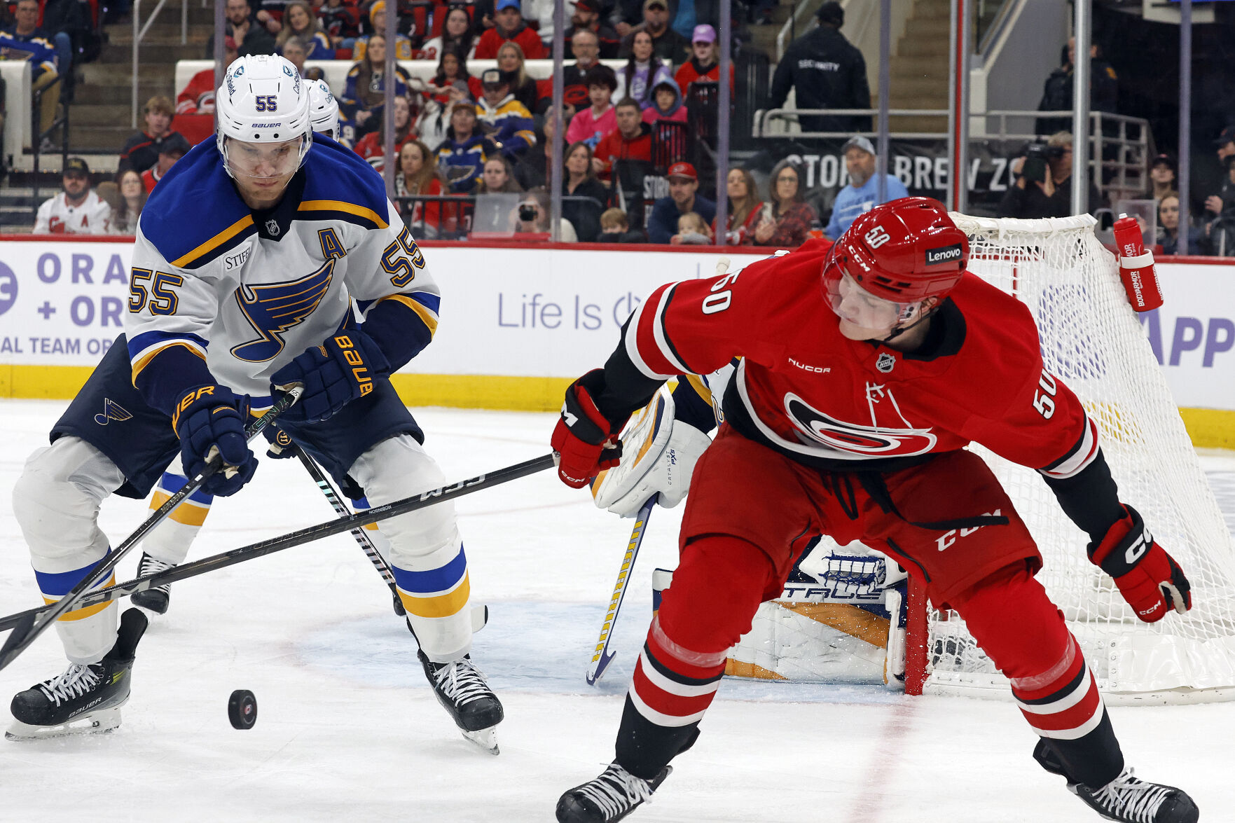 Necas Scores Twice In 4-point Night As Hurricanes Beat Blues 4-1 ...