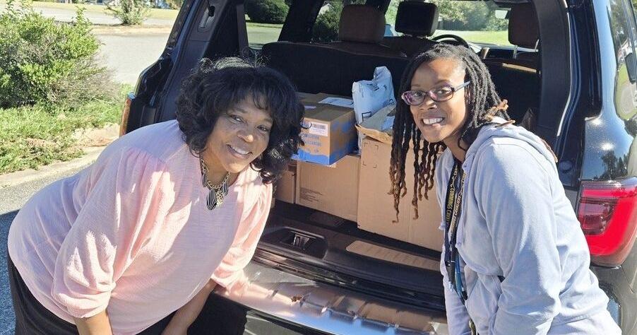 Church delivers donations to two schools