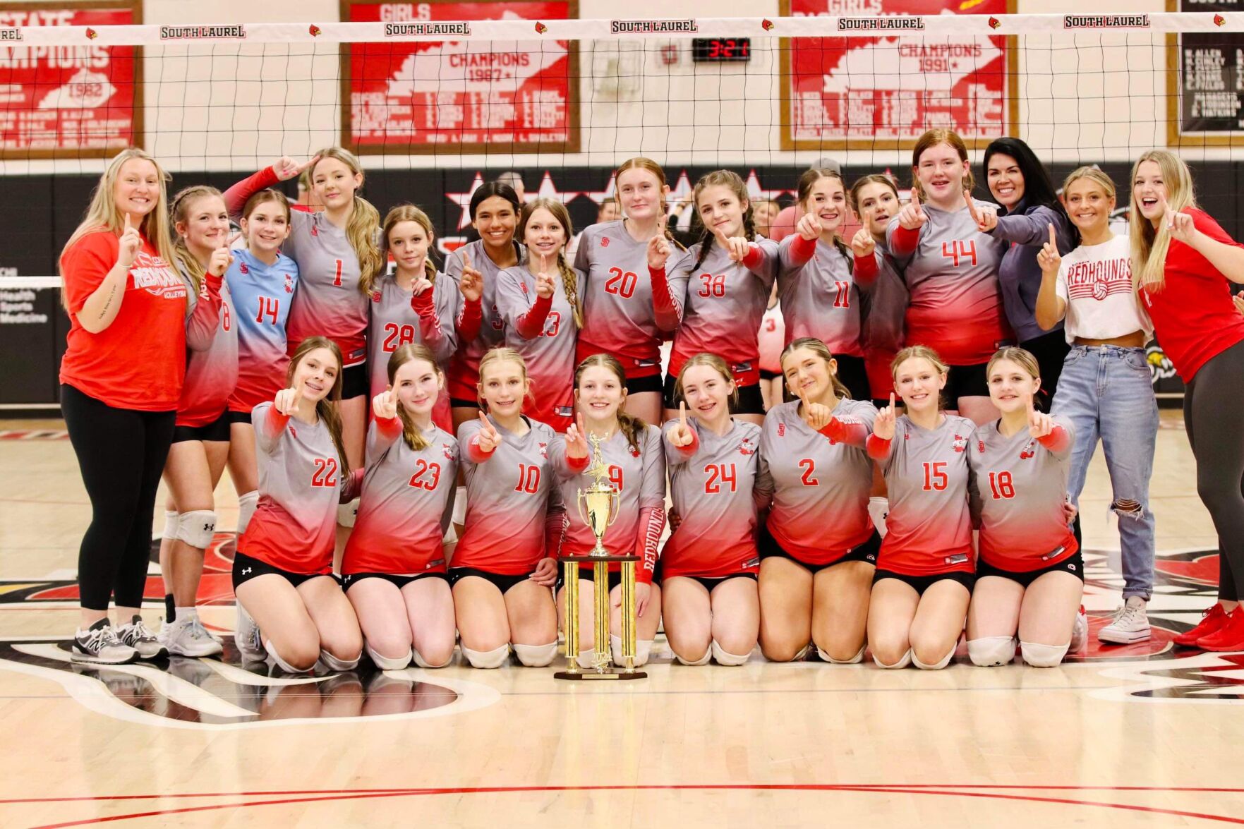Corbin Middle School volleyball team captures 2024 Conference Championship